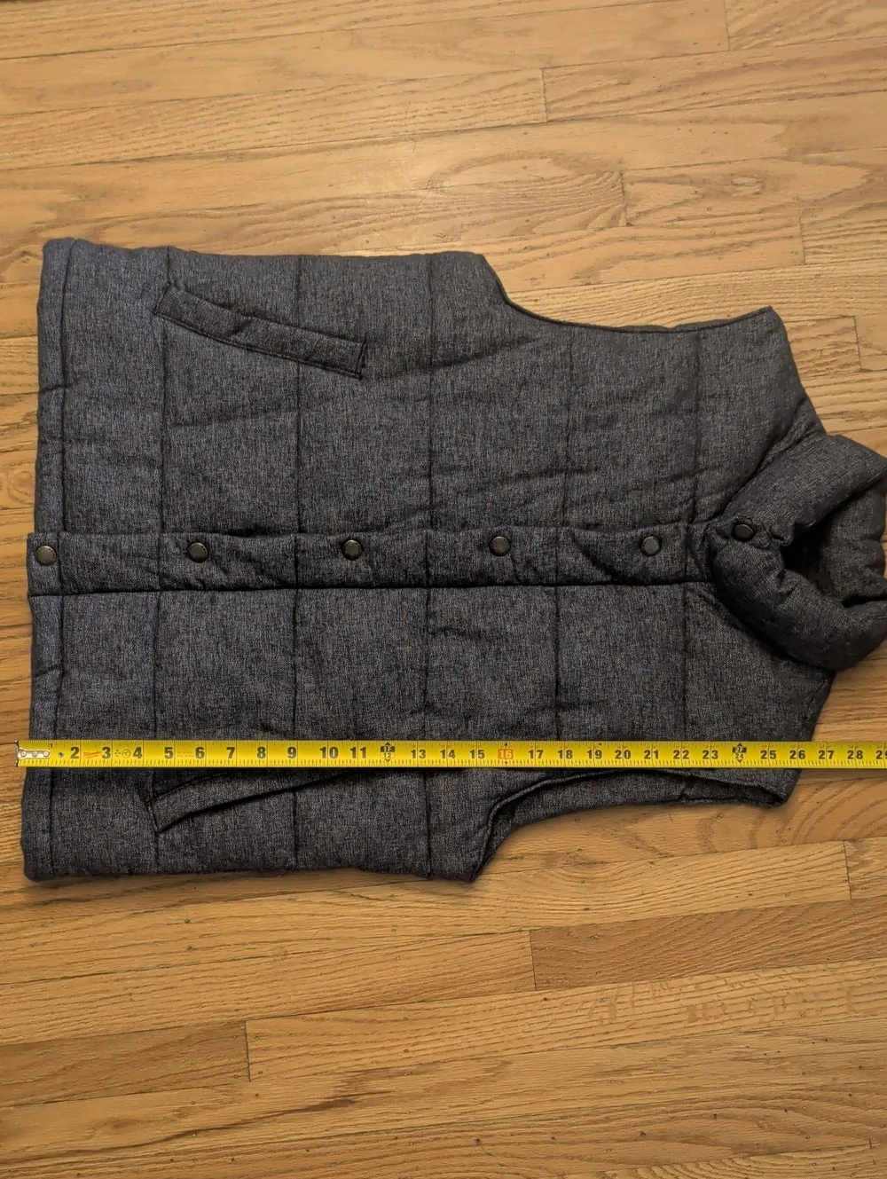 Banana Republic Quilted  Vest in Heathered Blue